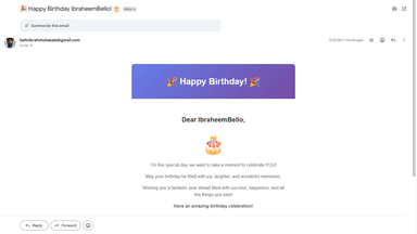 Birthday Reminder App